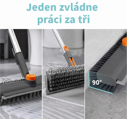 Slipax™ - 3v1 kartáč na podlahy s dlouhou rukojetí