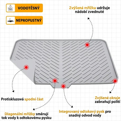 Slipax™ - Silikonová odkapávací podložka